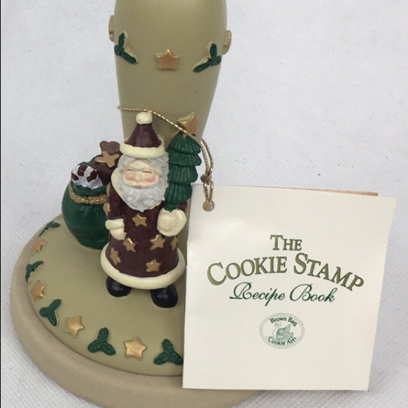 Brown Bag Cookie Art Cookie Stamp #12 Folk Santa - Picture 3 of 11